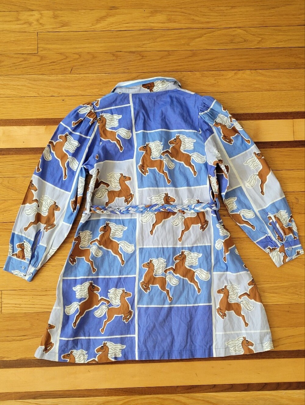MINI RODINI HORSE PRINT WOVEN DRESS - Picture 4 of 5